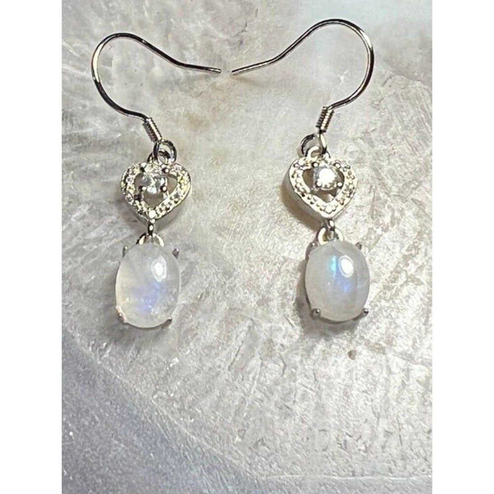 Beautiful Moonstone Earrings for Pierced Ears